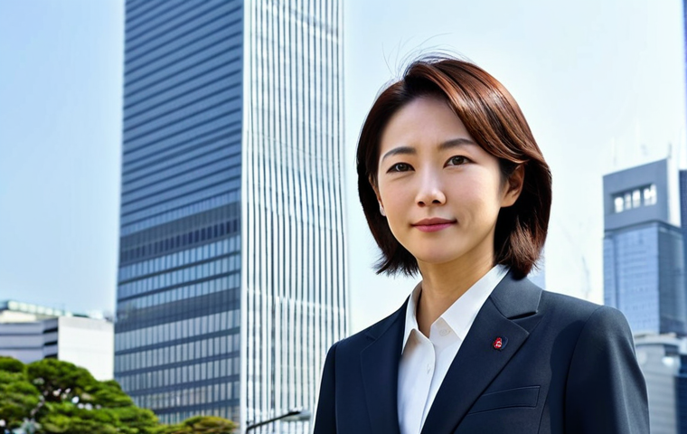 **

"A professional Japanese businesswoman in a modest, tailored business suit, standing confidently in front of a modern Tokyo skyscraper during the daytime, fully clothed, appropriate attire, safe for work, perfect anatomy, natural proportions, professional photography, high quality, family-friendly."

**